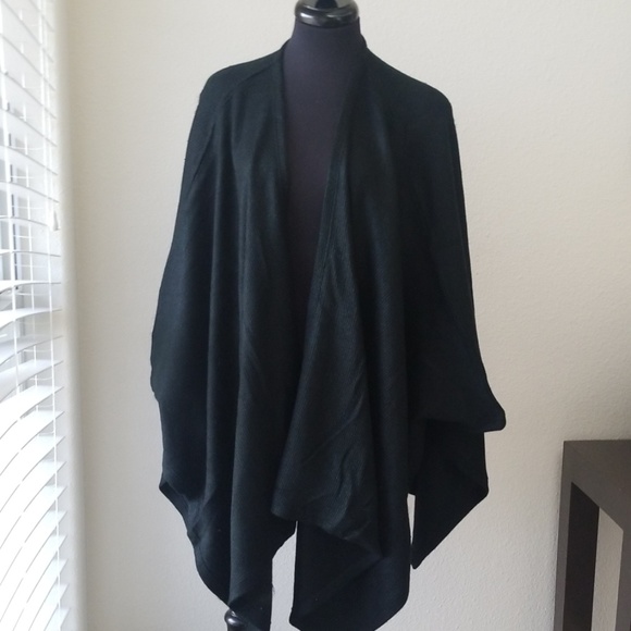 Maternity Cozy Wrap Cardigan in Black - Picture 2 of 4